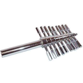 Cole-Parmer Cork Borer, 9 Piece Set, Plated Brass from Cole-Parmer India
