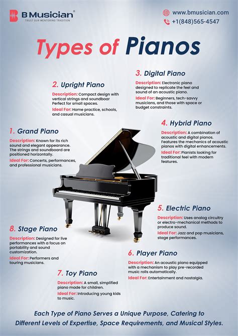 Types of Pianos | BMusician in 2025 | Types of pianos, Piano classes ...