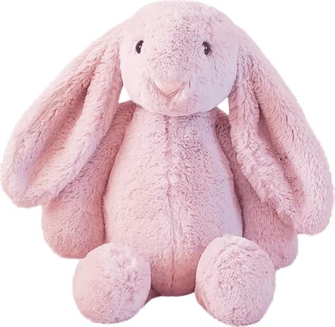 Amazon.com: Joojies Pink Bunny Stuffed Animal - Medium 16" Adorable ...