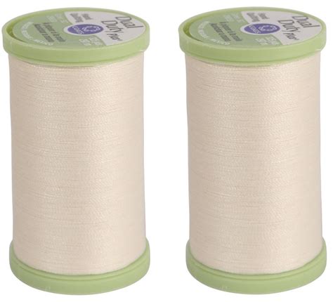 (2 Pack) Coats Dual Duty Plus Natural Hand Quilting Thread Strong All ...