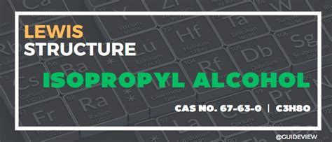 Lewis Structure of Isopropyl Alcohol C3H8O