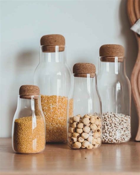 Buy Set Of 4 Different Size Kitchen Storage Glass Containers Online