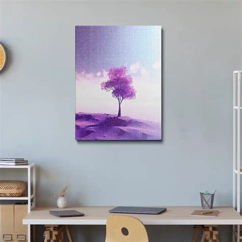 Purple Tree Painting Painting | Diamond Painting Kits