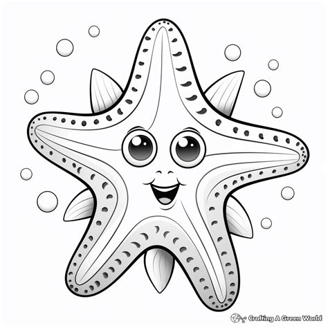 Starfish Coloring Pages - Free & Printable!