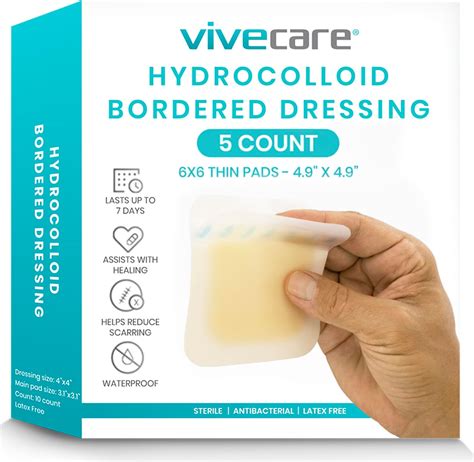 Amazon.com: Dr. Med Hydrocolloid Wound Dressing 4"x4"-10 Pack/Box ...