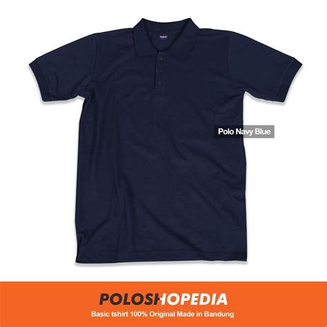 Jual KAOS POLO SHIRT NAVY BLUE POLOS / KAOS KERAH PRIA WANITA LENGAN ...