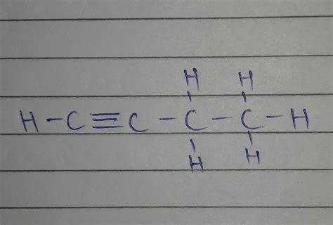 structure of butyne - Brainly.in