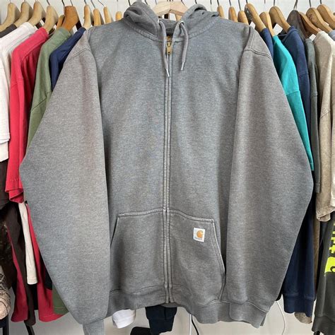 Carhartt Zip Hoodie •2XL Tall (see measurements... - Depop