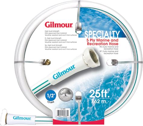 Gilmour Marine and Recreation Drinking Water Safe Hose 5/8 Inch x 25 ...