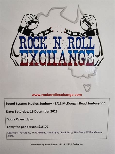 Rock N Roll Exchange, Sunbury, Victoria, 16 December 2023 | AllEvents.in
