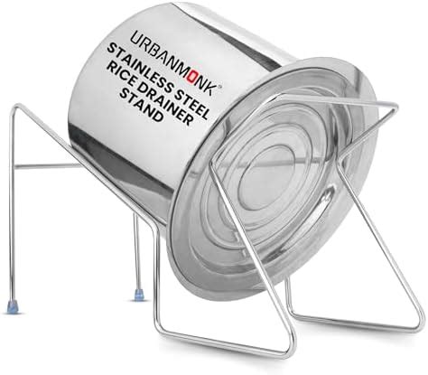 URBANMONK Stainless Steel Rice Pot Drainer Stand for Kitchen | Fruit ...