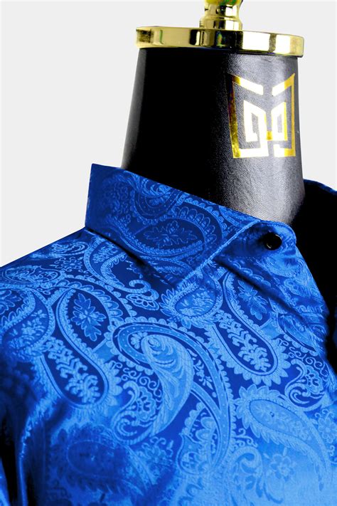 Men's Blue Paisley Shirt | Gentleman's Guru