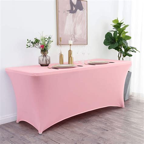 Spandex Table Cover 6 ft, Stretch Tablecloths for Standard Folding ...