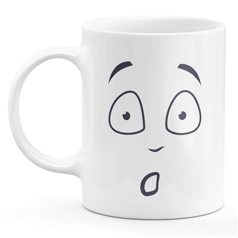 Buy Docile Trader Ceramic Coffee Mugs for Gift (Emoji Kawaii Face ...