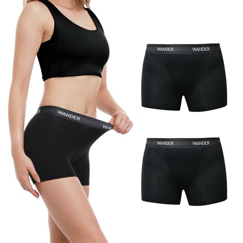 1 x Brand New WANDER Womens Boxer Briefs Underwear Anti Chafing Soft S ...