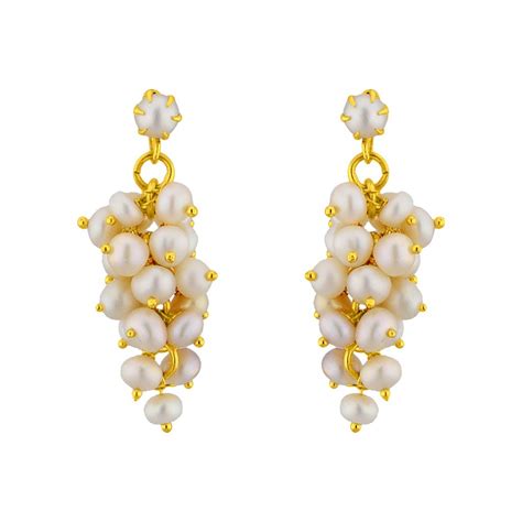 Sri Jagdamba Pearls Dealer Gold Plated and Pearl Grape Guha Hangings ...