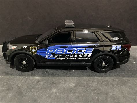 East Orange Police 1:24 Scale Ford Explorer Police Replica W/Lightbar ...