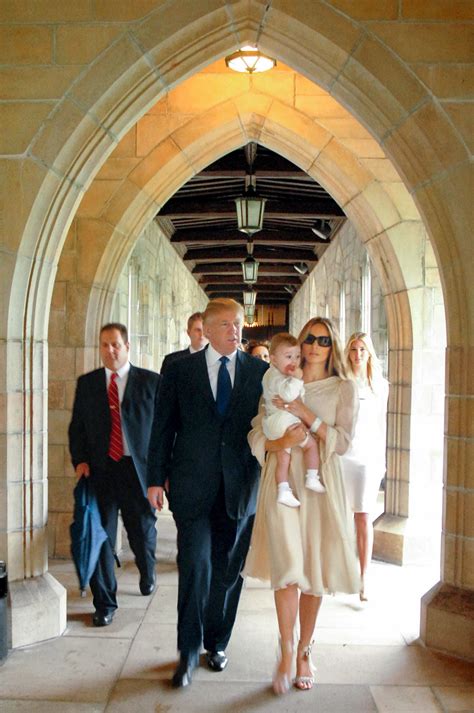 Melania Trump photos with Donald and Barron Trump over the years