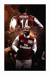 BALDAU PRINTS Thierry Henry Footballer Wall Poster For Room (Gloss ...
