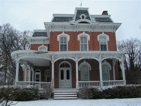 1900 Victorian Home Restoration: 1876 Second Empire brick house ...