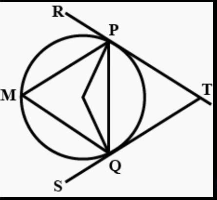 Draw a circle with radius 2.7 cm and draw a chord PQ of lenth 4.5 cm ...