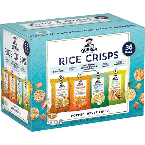 Quaker Rice Crisps Variety Pack (36 pk.) | Bigbigmart.com