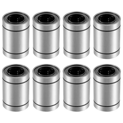 uxcell 8pcs LM25UU Linear Ball Bearings, 25mm Bore 40mm OD 59mm Long Linear Bearing for CNC, 3D ...