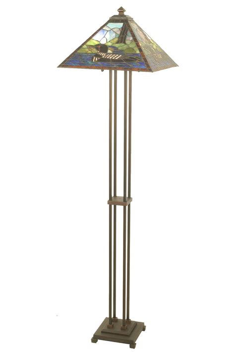 Loon Rustic Stained Glass Floor Lamp | 63" | Art & Home