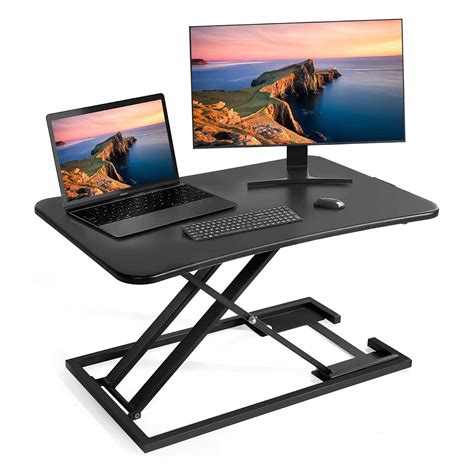 Miao Healthy Sit Stand Desktop Computer Workstation Height Adjustable ...