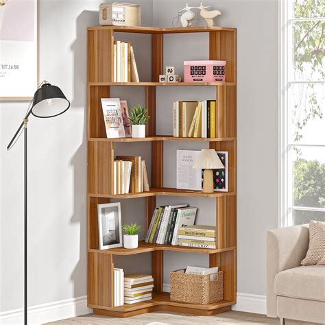 Ebern Designs Nyajiah Corner Bookcase | Wayfair
