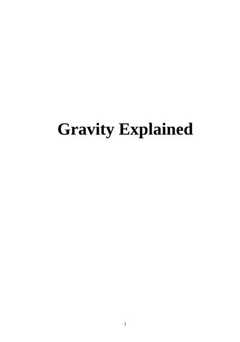 Gravity Explained 的图像结果