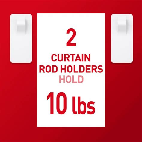 Amazon.com: Command™ Curtain Rod Hooks, holds 10lb : Home & Kitchen