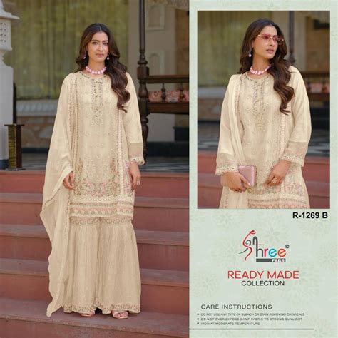 Shree R 1269 Chiffon Viscose Ready Made Pakistani Salwar Suits