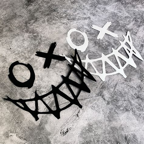 Demon Smiley Face Car Stickers Windshield Motorcycle Decoration ...