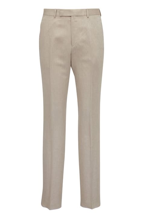 Zegna - Natural Stretch Linen Dress Pant | Mitchell Stores
