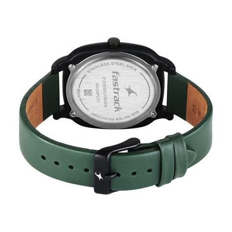Buy Online Fastrack Hype All Black Quartz Analog Black Dial With Green ...