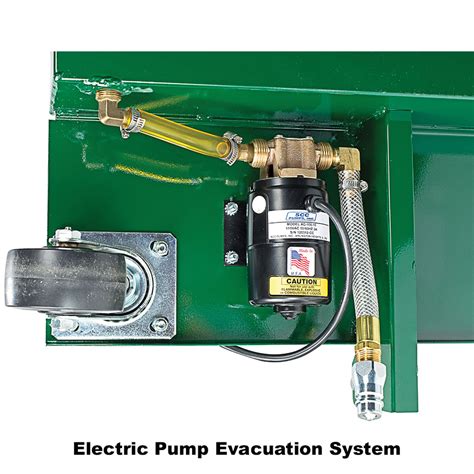 John Dow 10 Gallon Low Profile Antifreeze Drain with Electric Evac Pump - Unique Drain Plugs