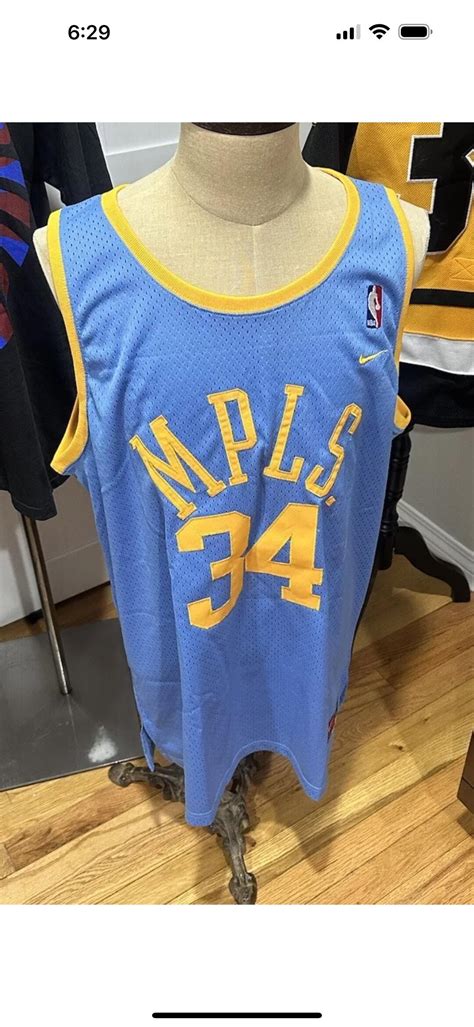 Vintage Los Angeles Lakers MPLS Shaquille O’neal Nike Swingman Jersey ...