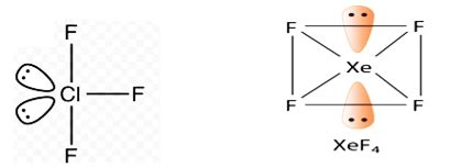 The compound(s) with TWO lone pairs of electrons on the central atom is ...