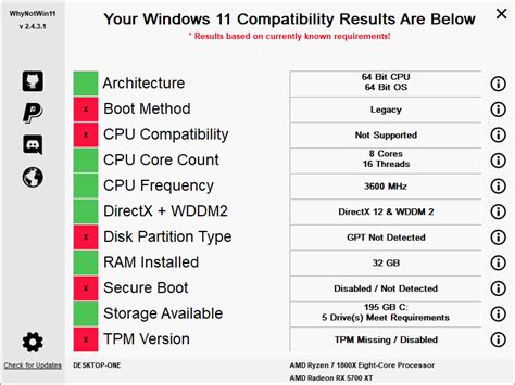 WhyNotWin11 Download - Windows 11-Kompatibilität prüfen