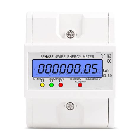 3-Phase 4 Wire AC 220/380V 80A DIN Rail Digital India | Ubuy
