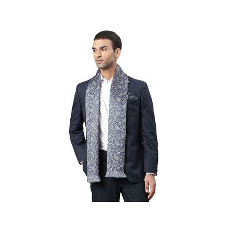 Buy Tossido Grey Stole & Pocket Square Set Online