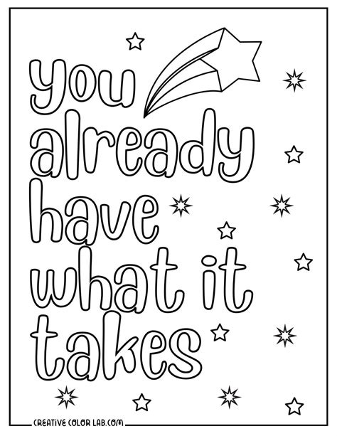 Positive Word Coloring Pages [2025]