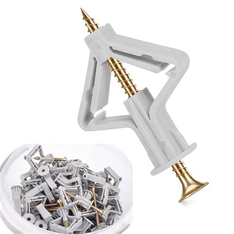 Buy Sawanork 50 Pcs Drywall Anchor Kit Hollow Wall Anchors with Screws ...