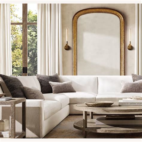 Restoration Hardware Gold Gilt Arched Mirror - AptDeco