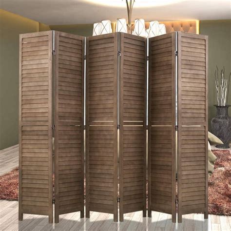 Buy YRLLENSDAN 69in Wood Room Divider Screen with 6 Panels, Room ...