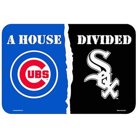Buy MLB Chicago Cubs vs. Chicago White Sox 20 by 30-Inch House Divided ...