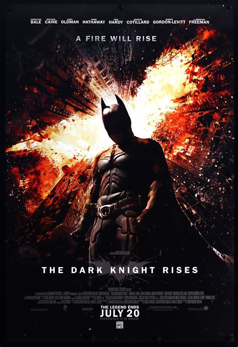 The Dark Knight Rises Original Movie Poster - Famous Movie Posters