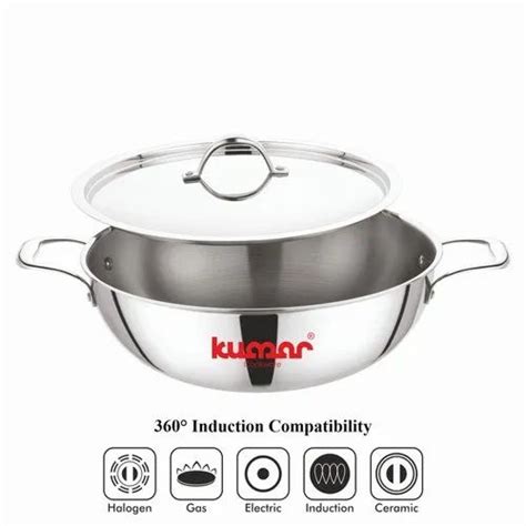 Stainless Steel Cookware - Induction Base Stainless Steel Multi Kadai ...