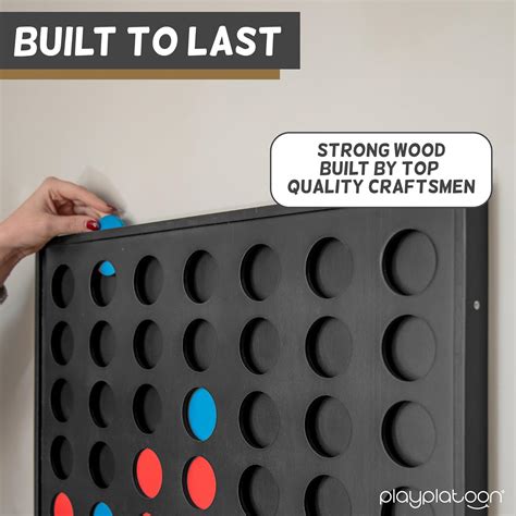 Play Platoon Wall Mounted Giant 4 in a Row Game - India | Ubuy